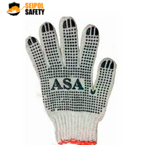 GUANTE DE HILO CON PUNTO DE PVC ASA