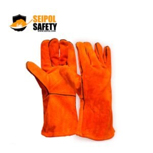 GUANTE CUERO SOLDADOR NARANJO - STEELPRO