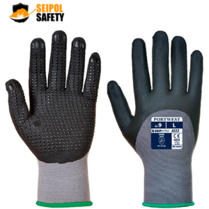 GUANTE DERMIFLEX PLUS PALMA DE NITRILO CON PUNTOS A353 PORTWEST